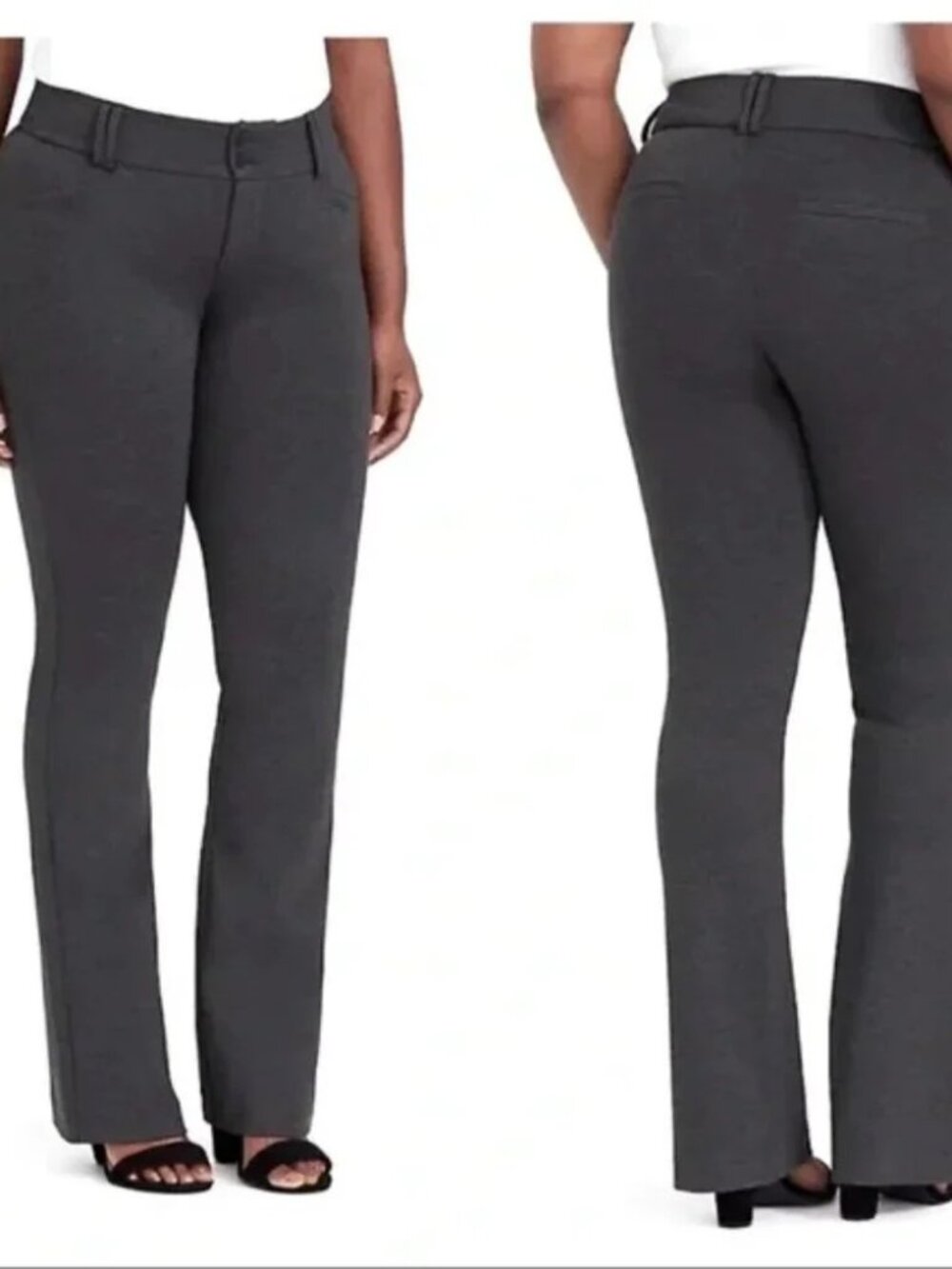 Torrid Signature Ponte Stretch Charcoal Gray Trouser Size 26R
